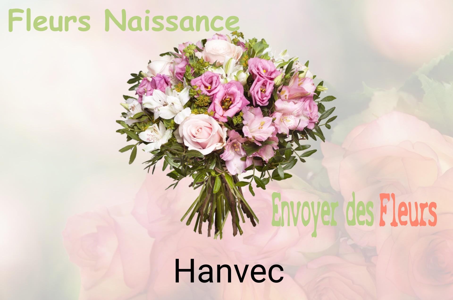 Bouquet de fleurs de naissance livré à Hanvec